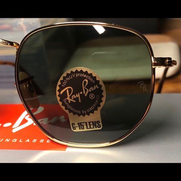 Ray-Ban Hexagonal RB3548N Sunglasses G-15 Lens - Picture 3 of 6